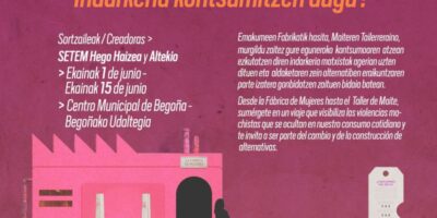 Exposición interactiva «Fabricando Mujeres: Indarkeria kontsumitzen dugu?» en Bilbao